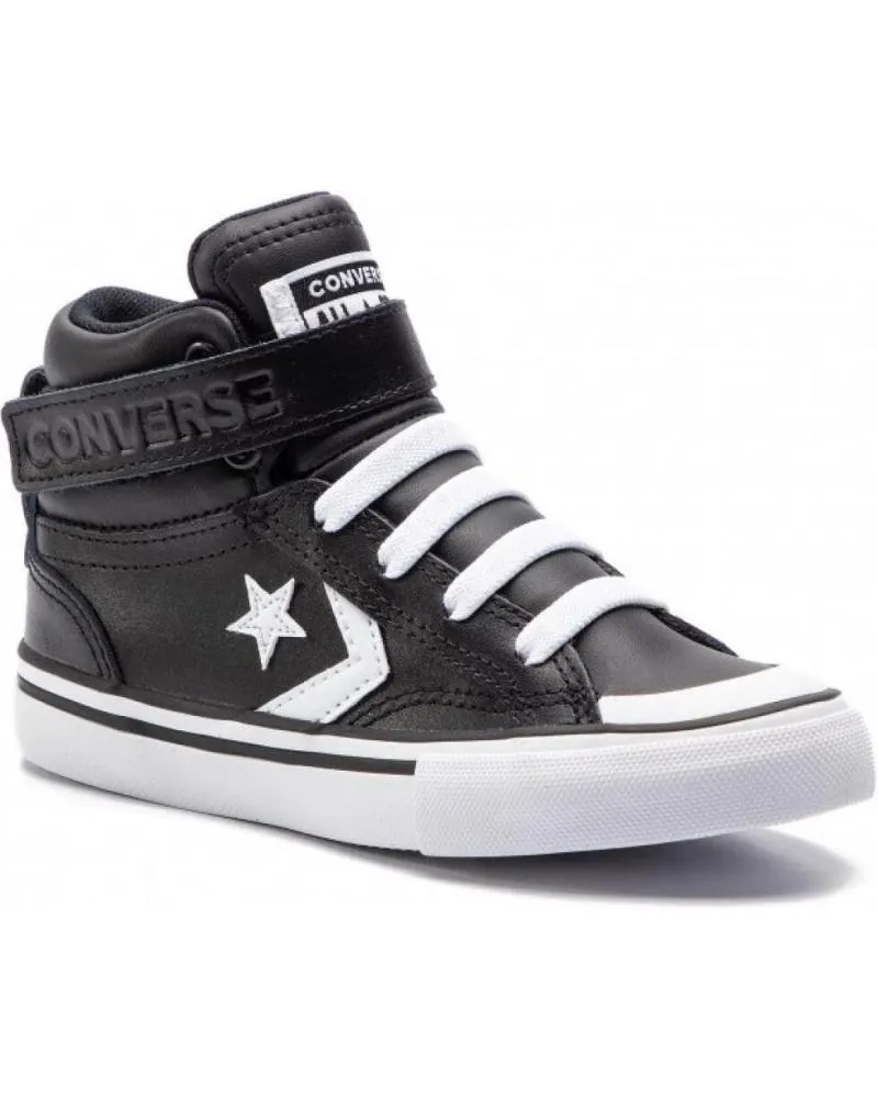 Deportivas CONVERSE  de Niña y Niño PRO BLAZE STRAP BOTA NINO 671531C NEGRA Y ROJA  NEGRO