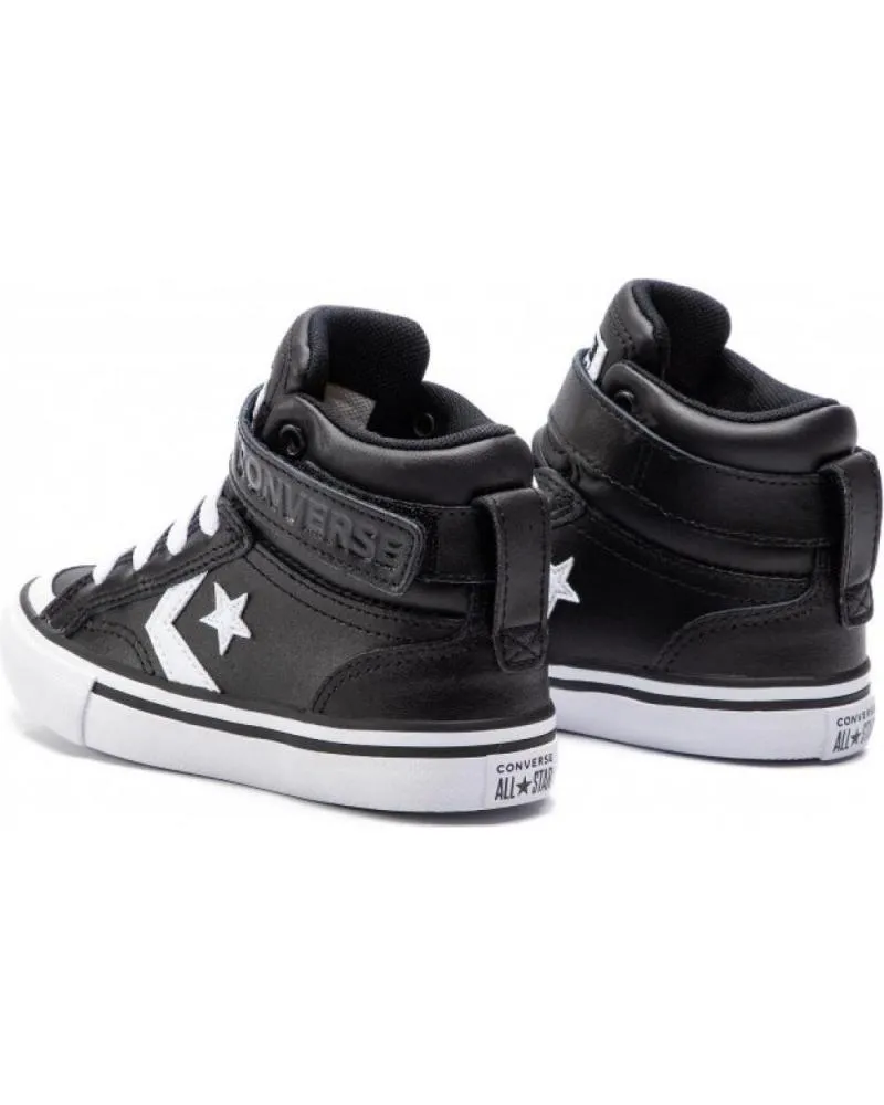 Deportivas CONVERSE  de Niña y Niño PRO BLAZE STRAP BOTA NINO 671531C NEGRA Y ROJA  NEGRO