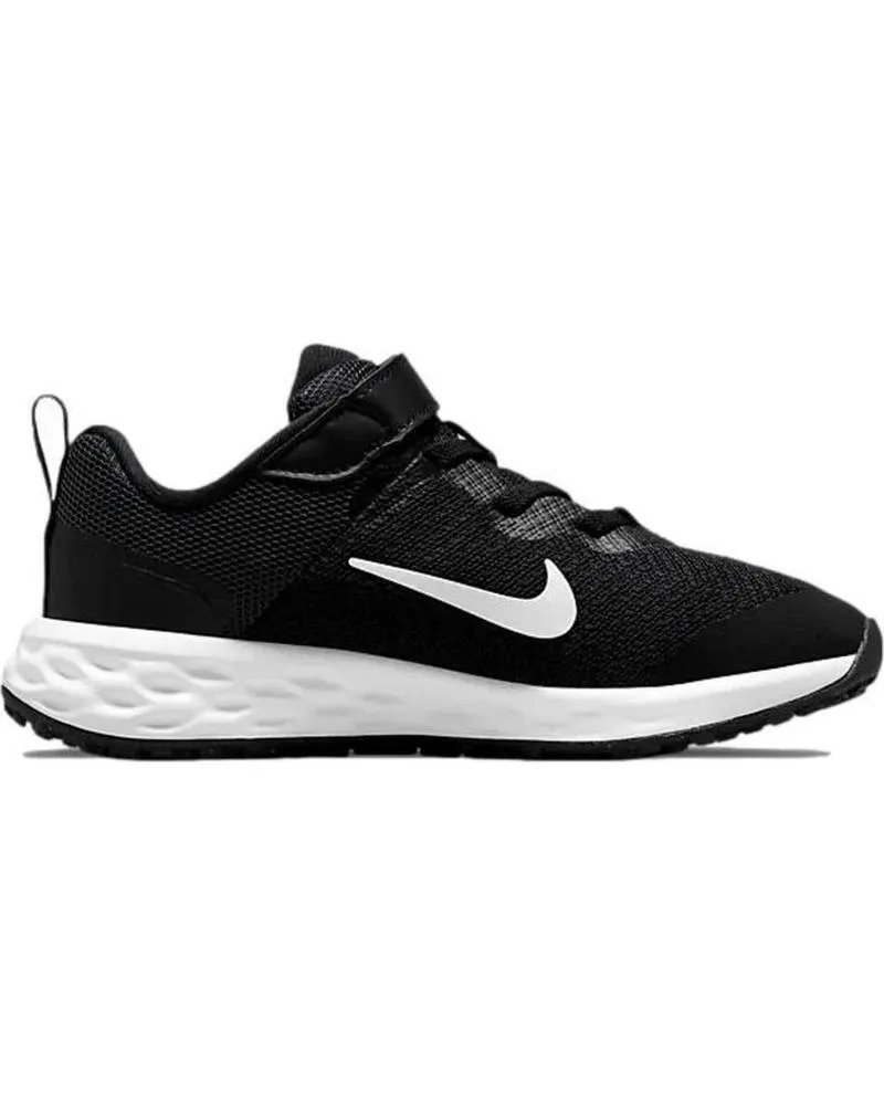 Deportivas de Niña y Niño NIKE ZAPATILLAS NEGRAS REVOLUTIN 6 NN DD1095 NEGRO