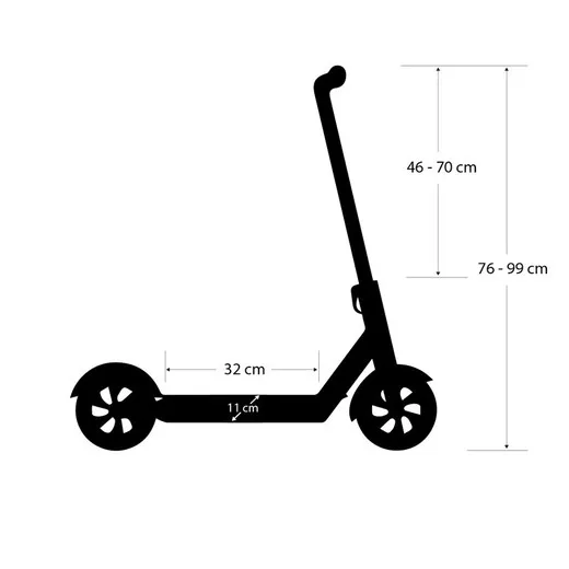 Des krf scooter urban city 145 revolution black/white