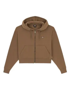 DICKIES Sudadera Oakport Zip Mujer Brown