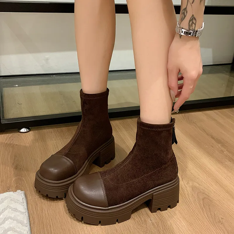 Diseñador para mujeres sobre la rodilla Matrata negra de invierno Martin Ultra Mini Tiburones botas botas de moda nuevos tacones