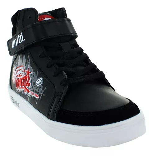 Ecko Tenis Bota Urbano Moda Confort Tactopiel Negro Niño 828