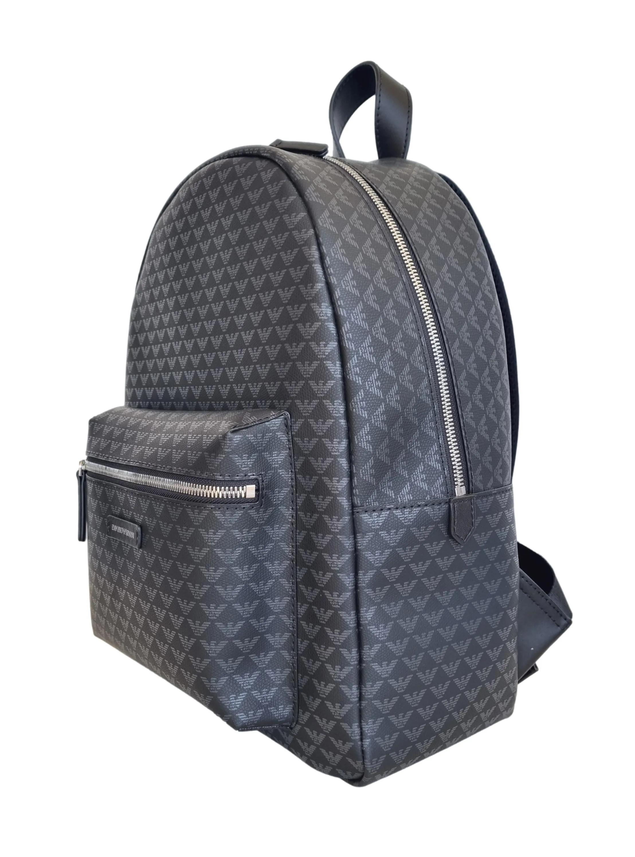 Emporio Armani mochila unisex en PVC y cuero Y3L105 YFG5E 88291 negro