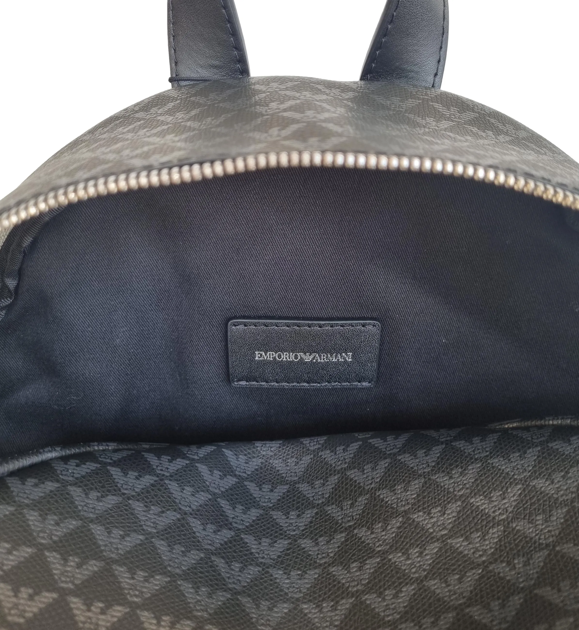 Emporio Armani mochila unisex en PVC y cuero Y3L105 YFG5E 88291 negro