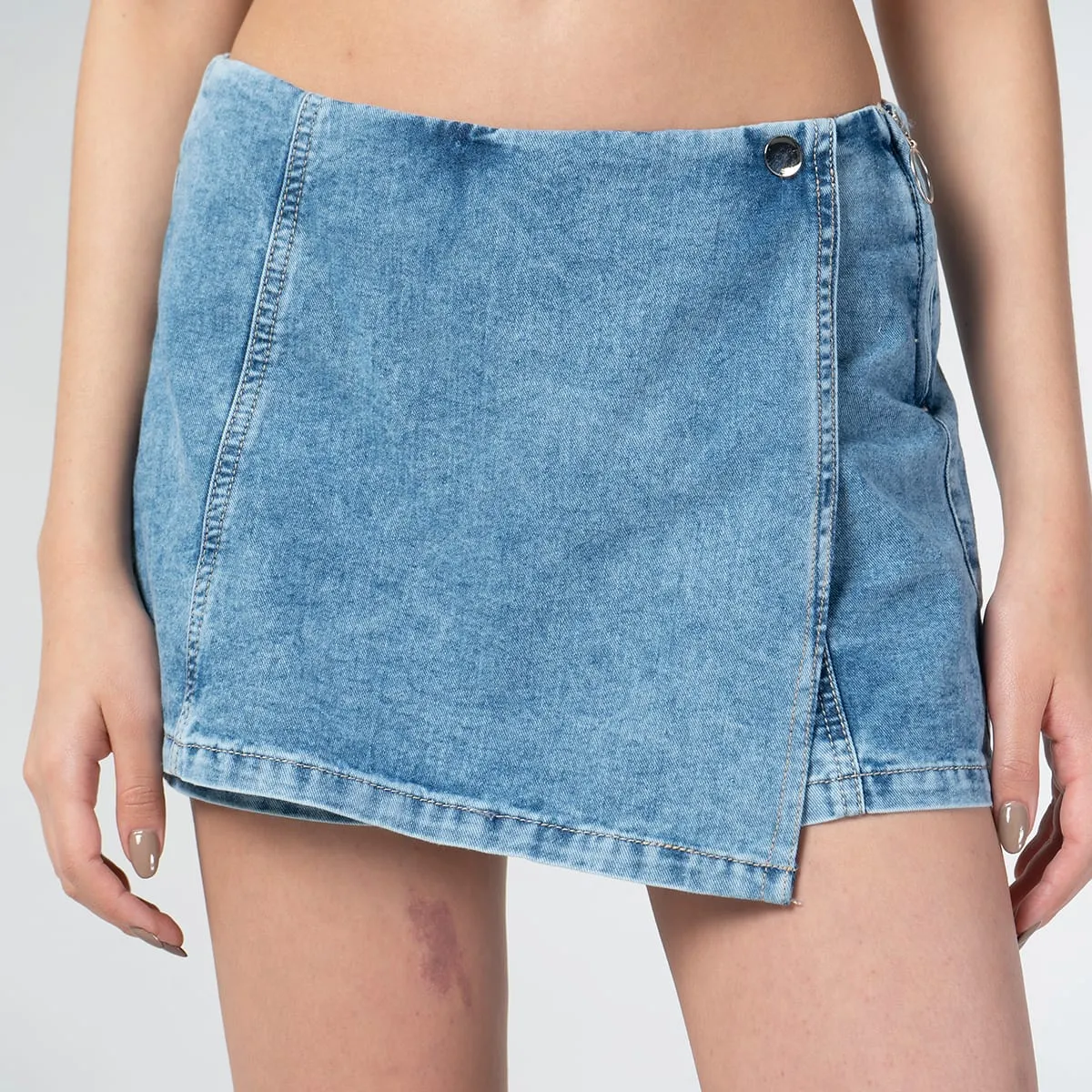 Falda Short Denim Slim Dramatic