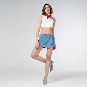 Falda Short Denim Slim Dramatic