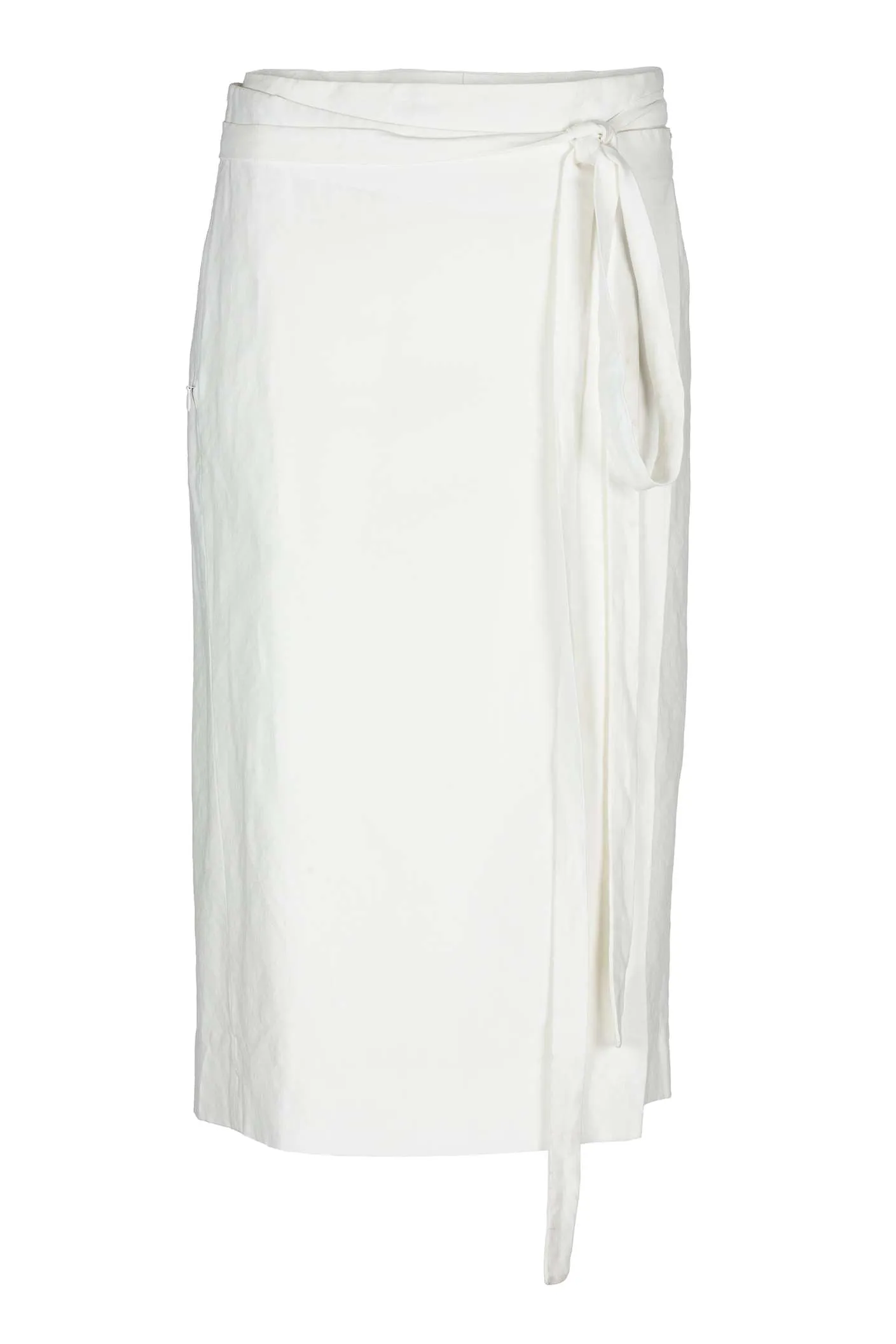 FALDA WRAP RECTA BLANCA