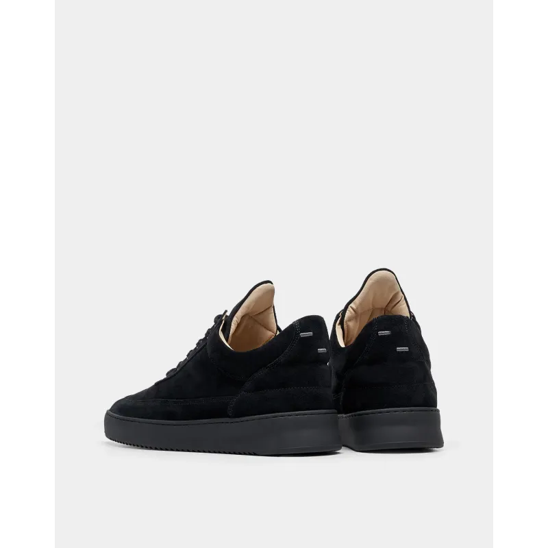 FILLING PIECES LOW TOP SUEDE ALL BLACK