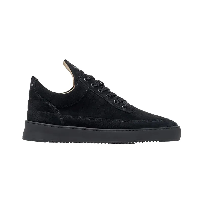 FILLING PIECES LOW TOP SUEDE ALL BLACK