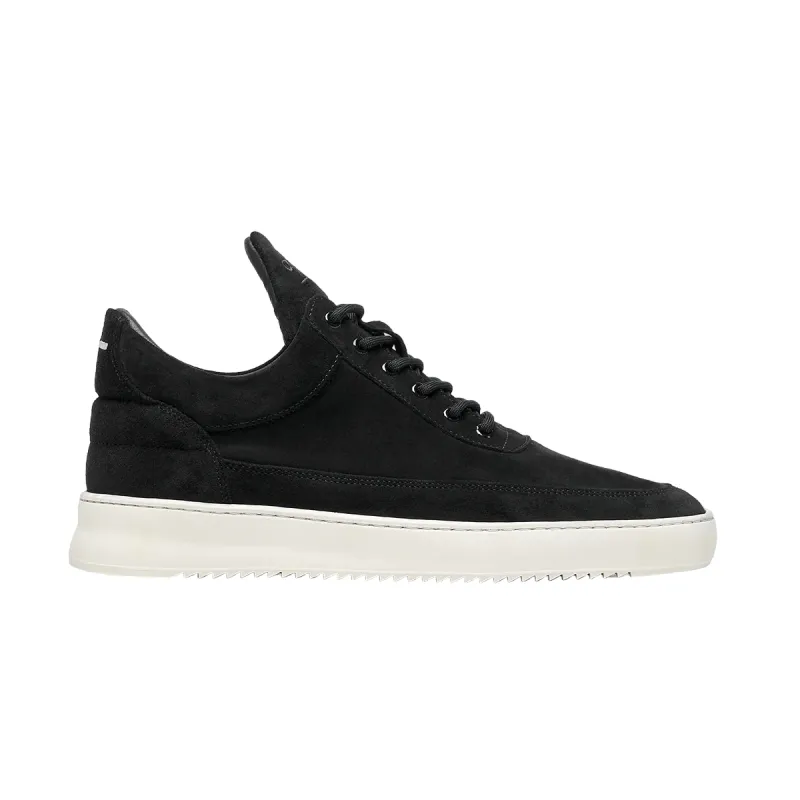 FILLING PIECES LOW TOP SUEDE ORGANIC BLACK