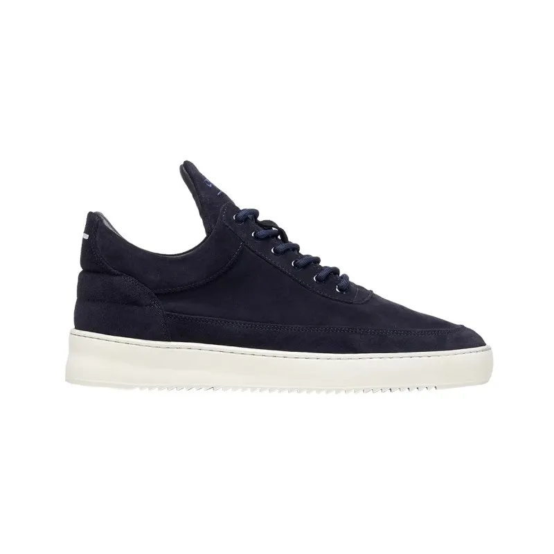 FILLING PIECES LOW TOP SUEDE ORGANIC NAVY