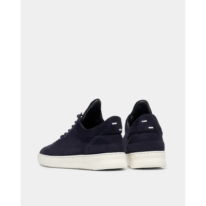 FILLING PIECES LOW TOP SUEDE ORGANIC NAVY