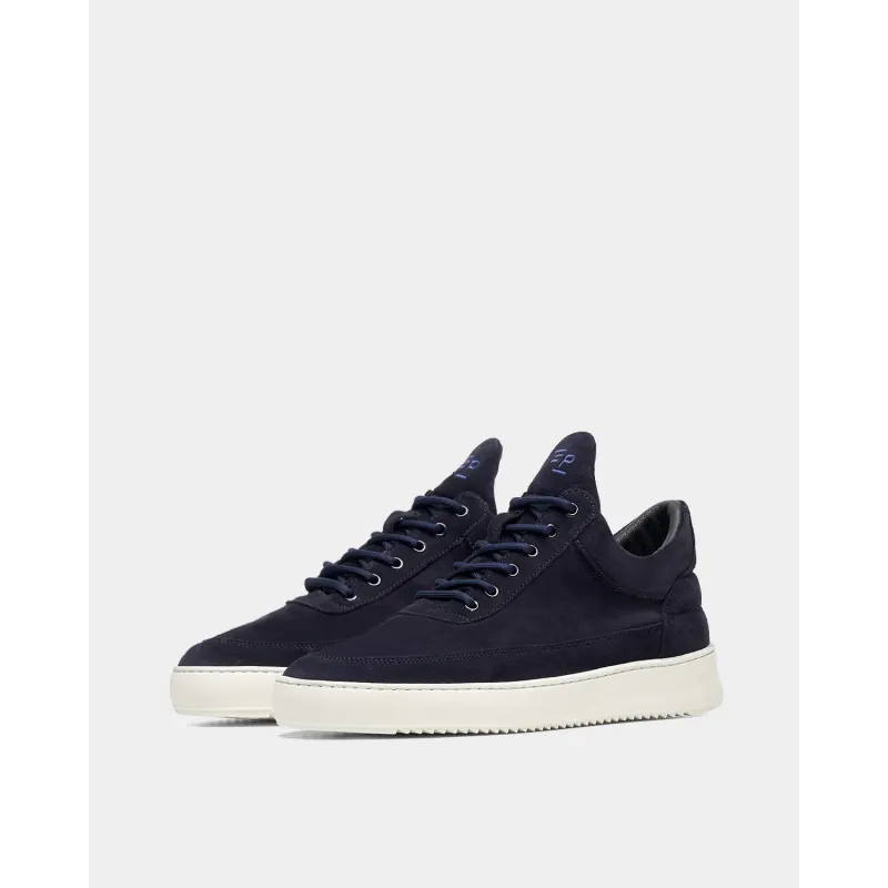 FILLING PIECES LOW TOP SUEDE ORGANIC NAVY