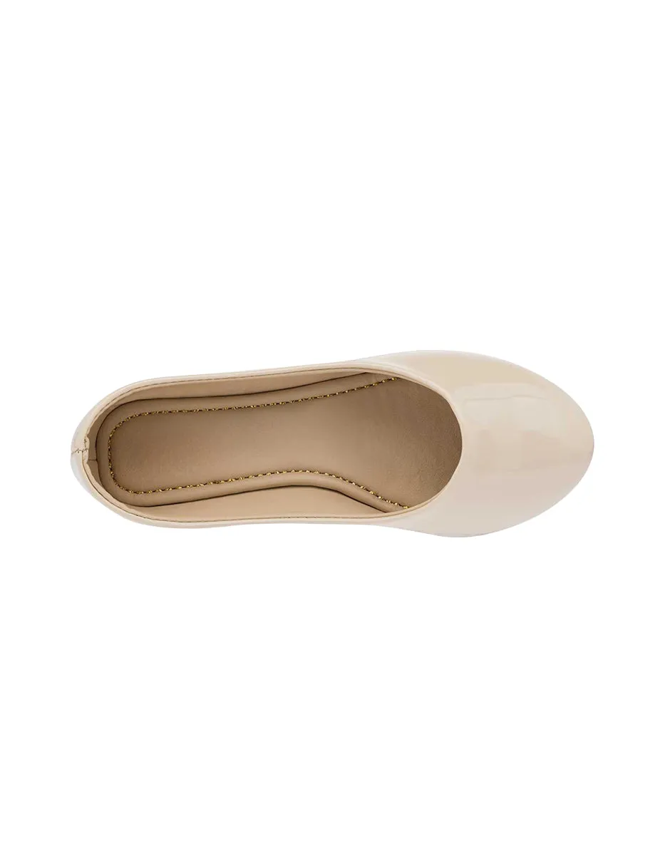 Flats clásicas Exterior Sintético Color Beige Para Mujer De RBBASICS