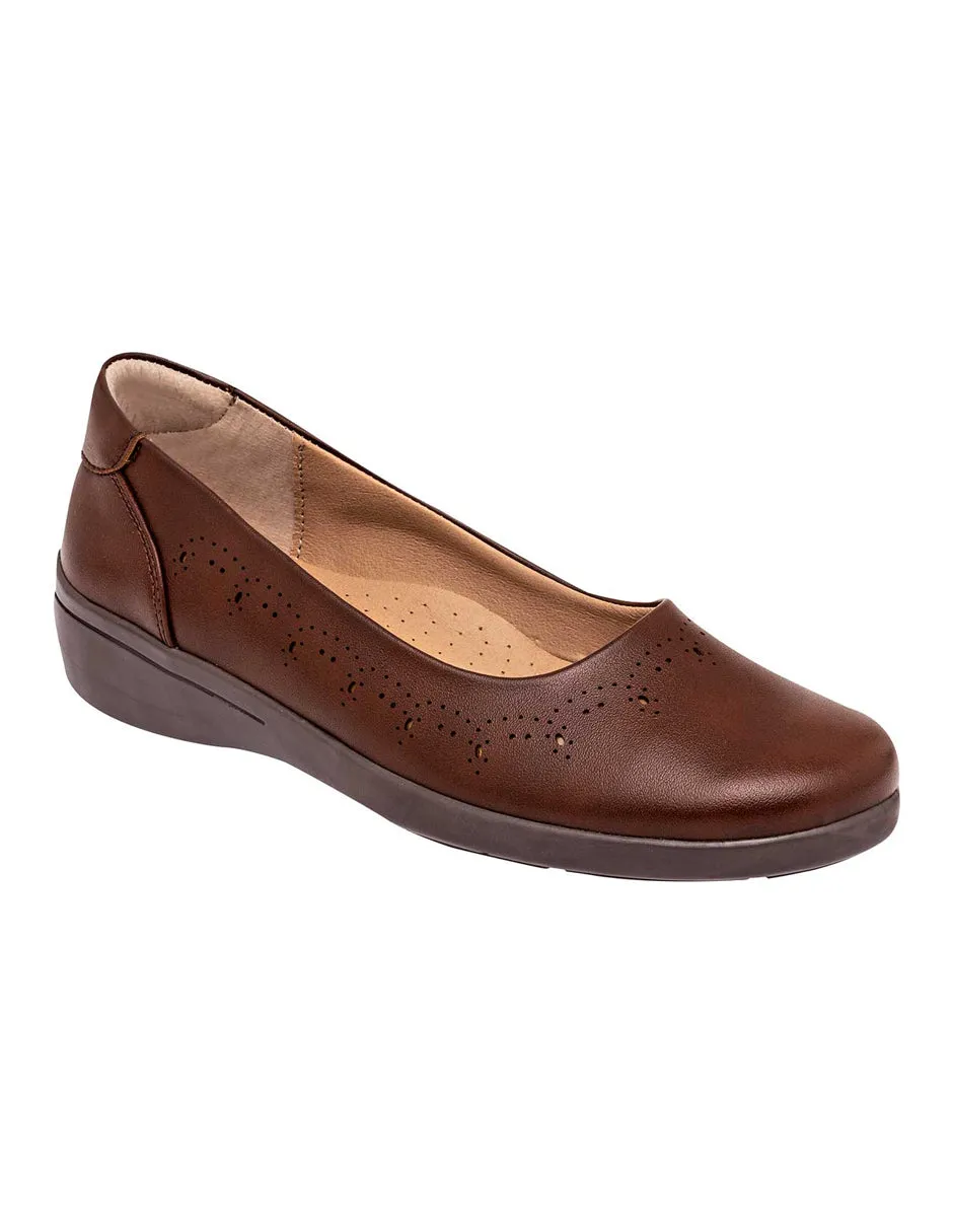 Flats clásicas Exterior Sintético Color Café Para Mujer  De RBCOLLECTION