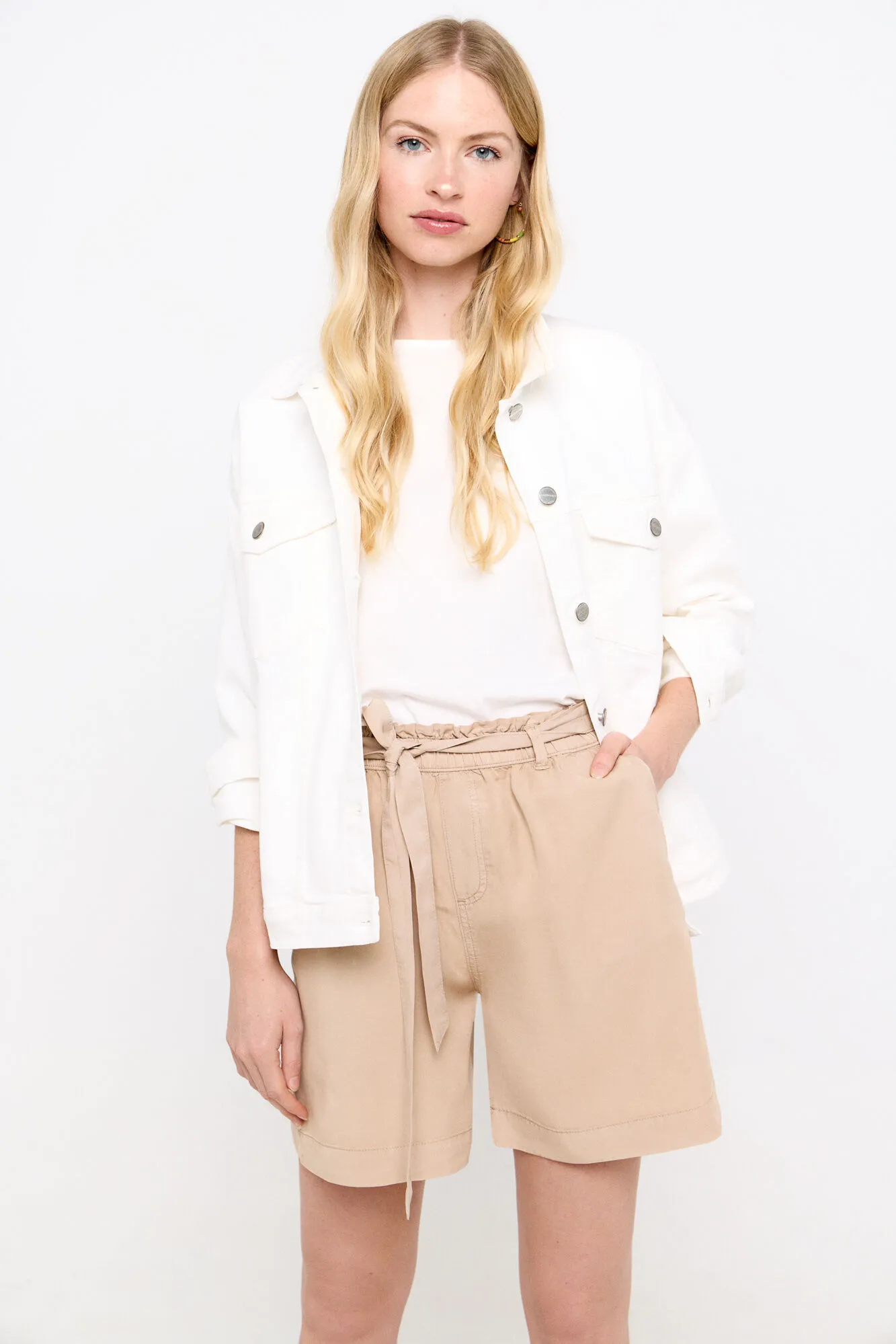 Fluid Tencel Bermuda shorts