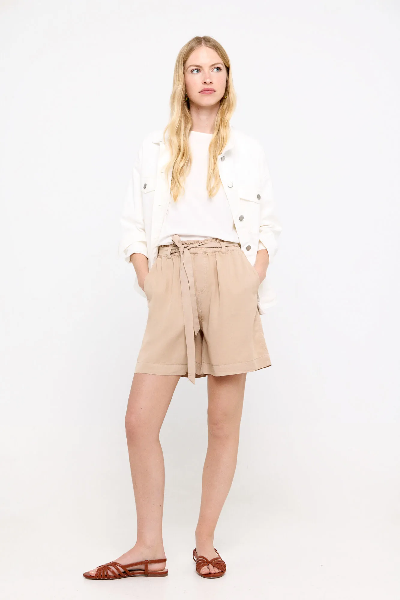 Fluid Tencel Bermuda shorts