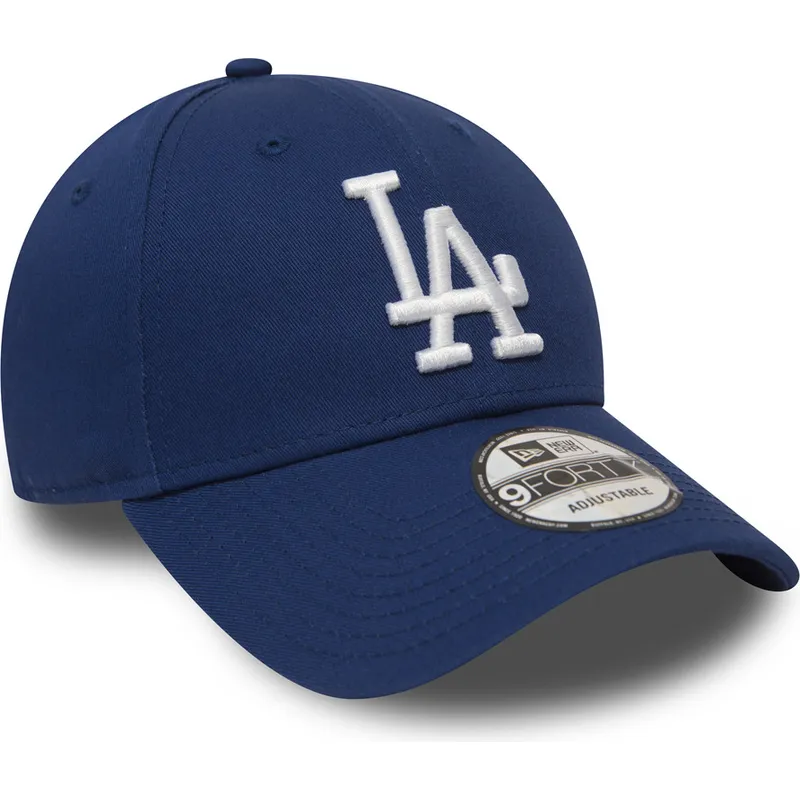 Gorra curva azul ajustable 9FORTY Essential de Los Angeles Dodgers MLB de New Era