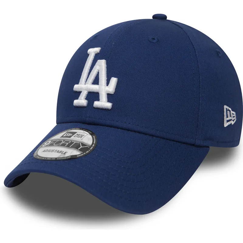 Gorra curva azul ajustable 9FORTY Essential de Los Angeles Dodgers MLB de New Era