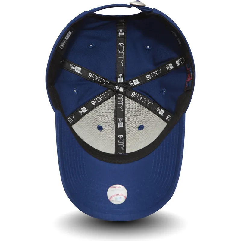 Gorra curva azul ajustable 9FORTY Essential de Los Angeles Dodgers MLB de New Era