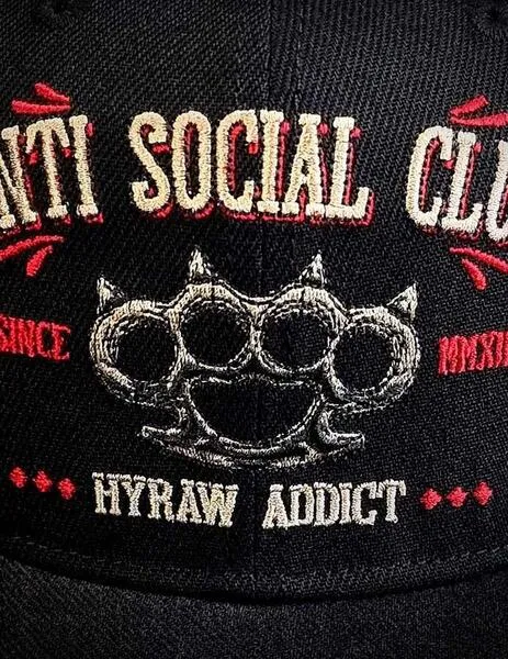 Gorra HYRAW ANTI SOCIAL CLUB SNAPBACK - Black