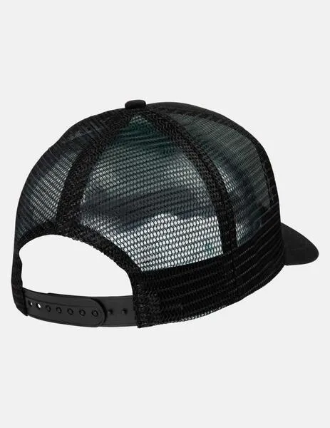 Gorra SANTA CRUZ OVAL CHECK FLAME MESHBACK- Black