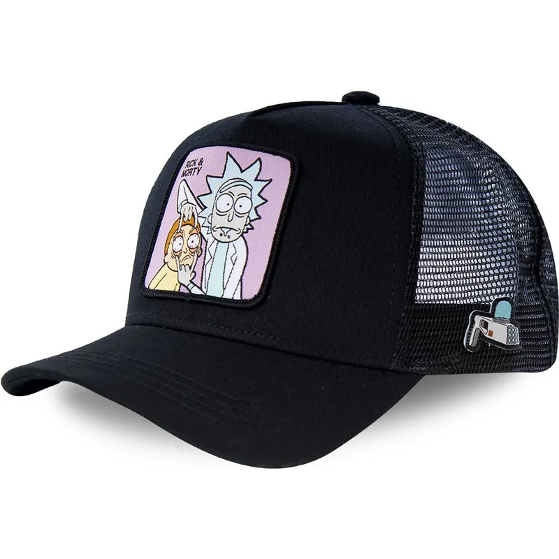 Gorra trucker negra LOO1 Rick y Morty de Capslab