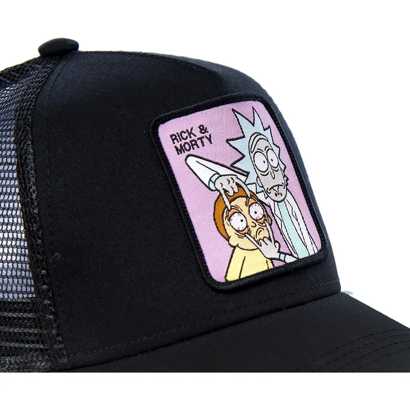 Gorra trucker negra LOO1 Rick y Morty de Capslab