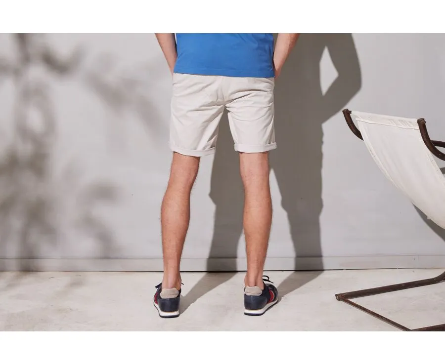 Greige Chino Shorts - BARRY