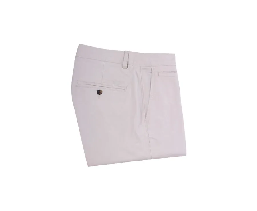 Greige Chino Shorts - BARRY