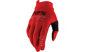 Guantes 100% Itrack Rojo |33306596|