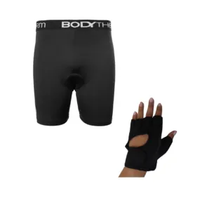 Guantes Fitness Hombre Mujer Talle Adulto + Calza Ciclista Corta