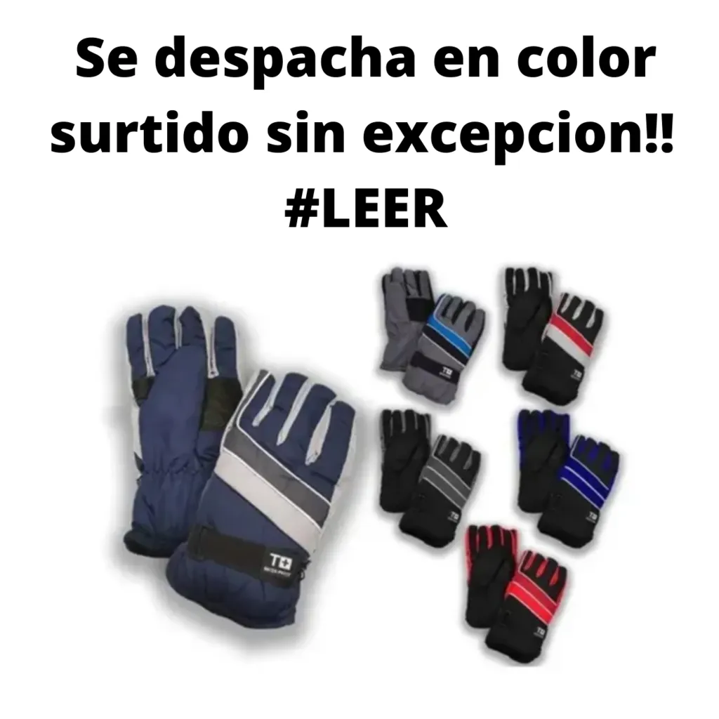 Guantes Termicos Abrigo Adulto + Medias Primera Piel