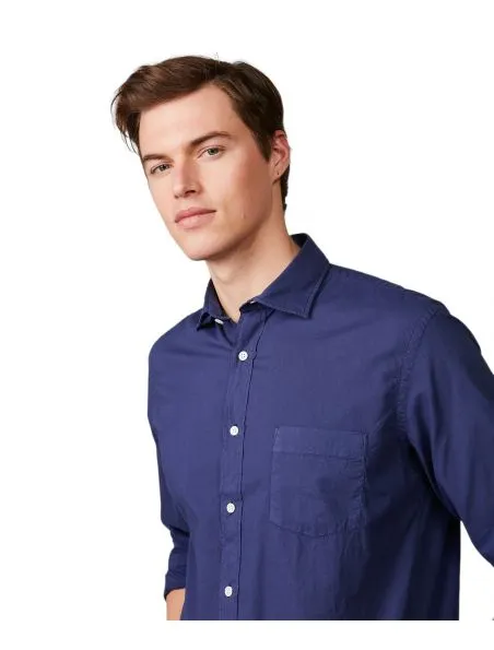 HARTFORD Camisa Paul Voile Hombre Indaco