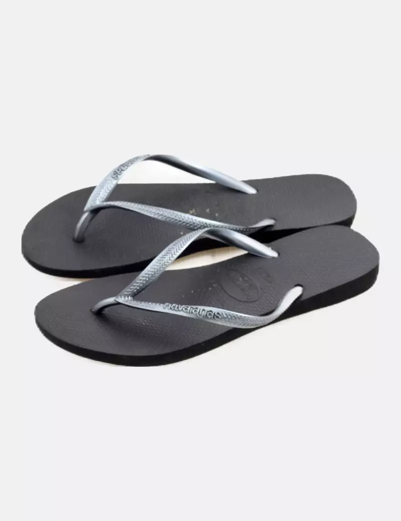 Havaianas Chanclas planas grises