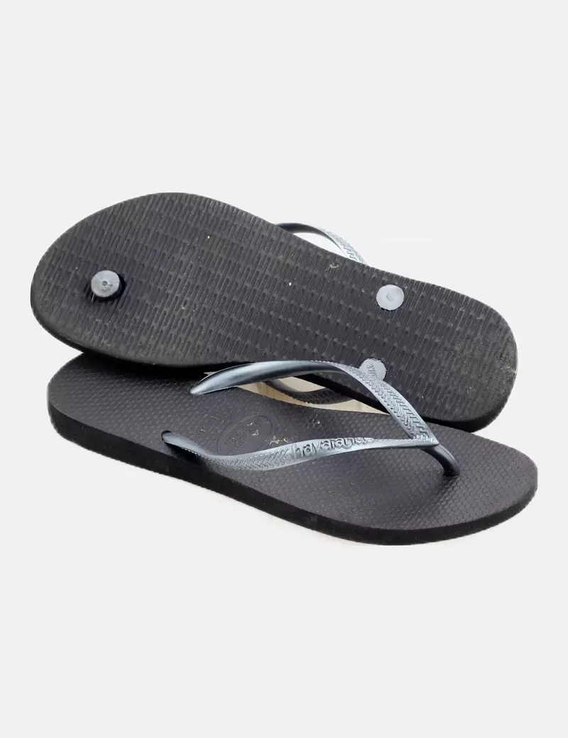 Havaianas Chanclas planas grises