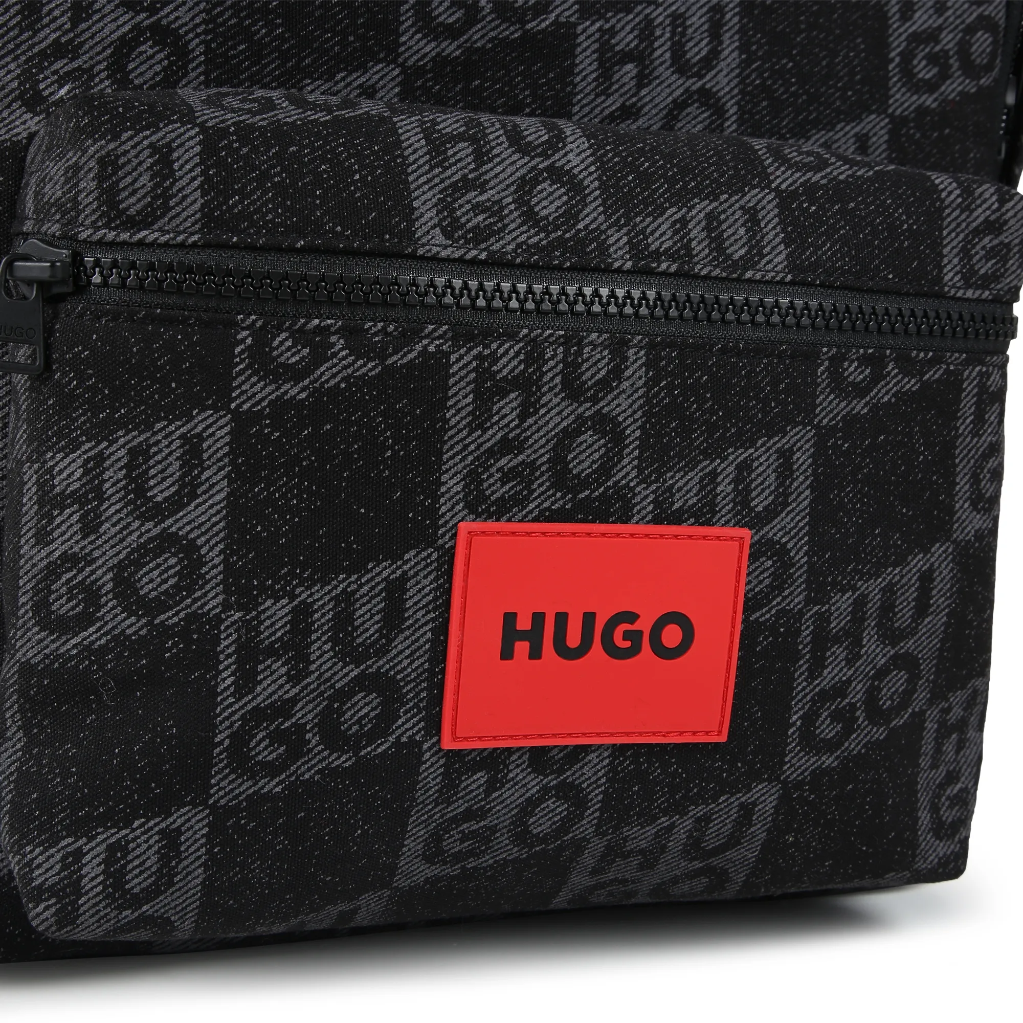 HUGO Mochila estampada de sarga