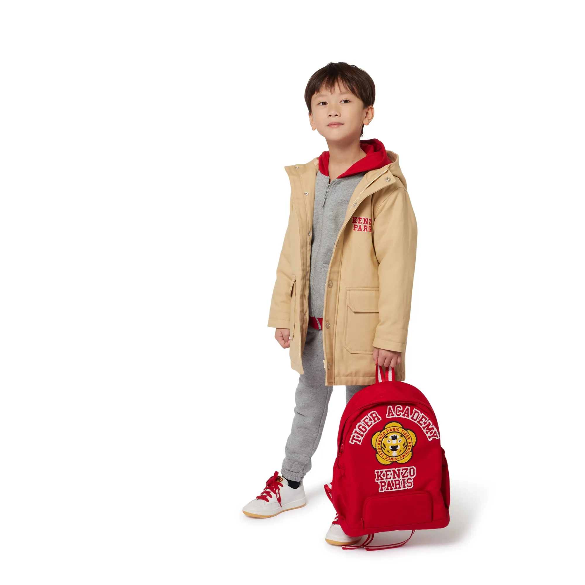 KENZO KIDS Mochila con tigre bordado