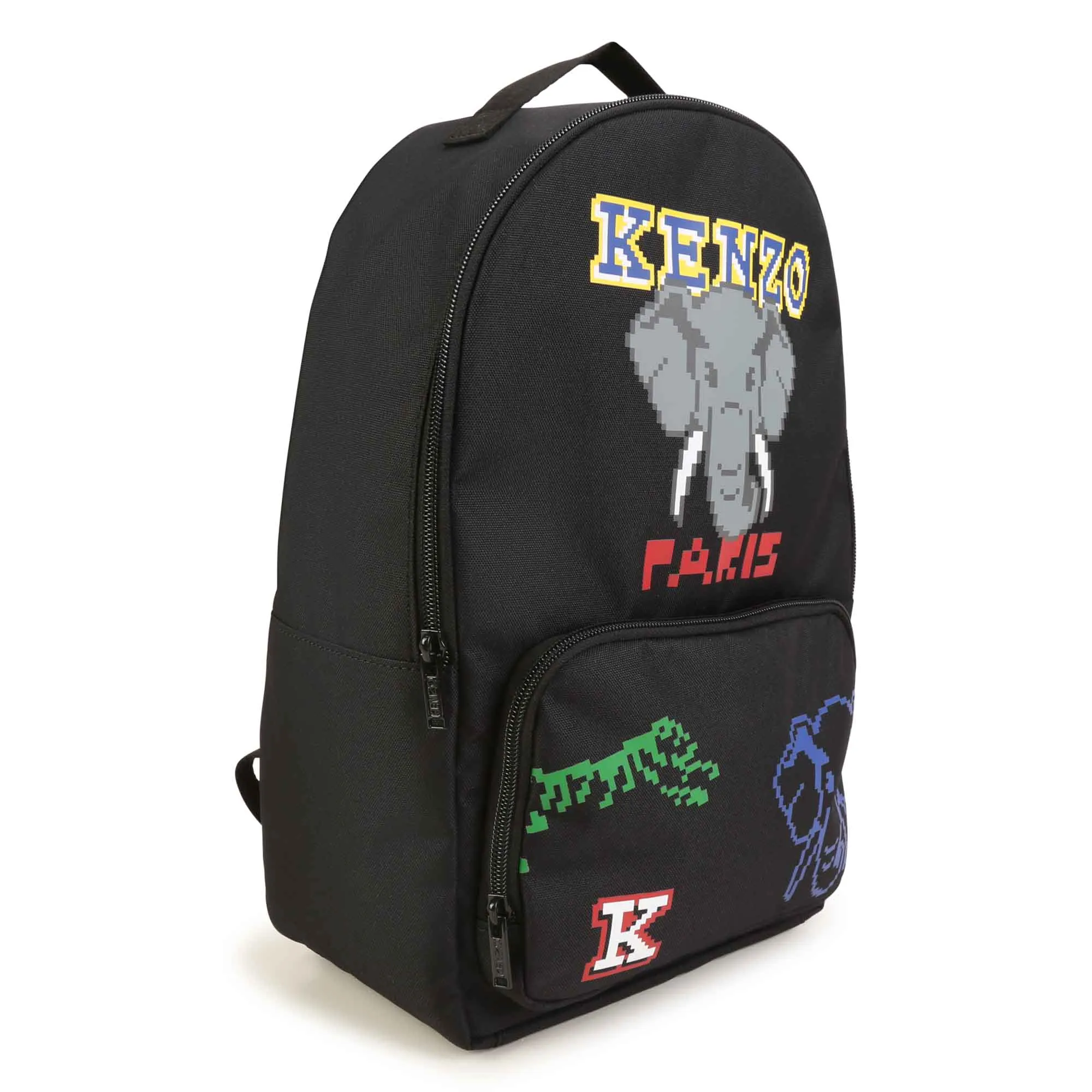 KENZO KIDS Mochila de lona serigrafiada