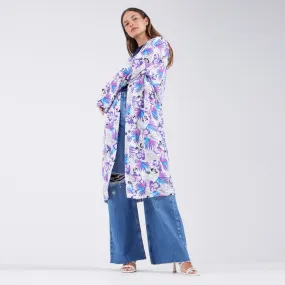 Kimono Abierto Estampado Floral