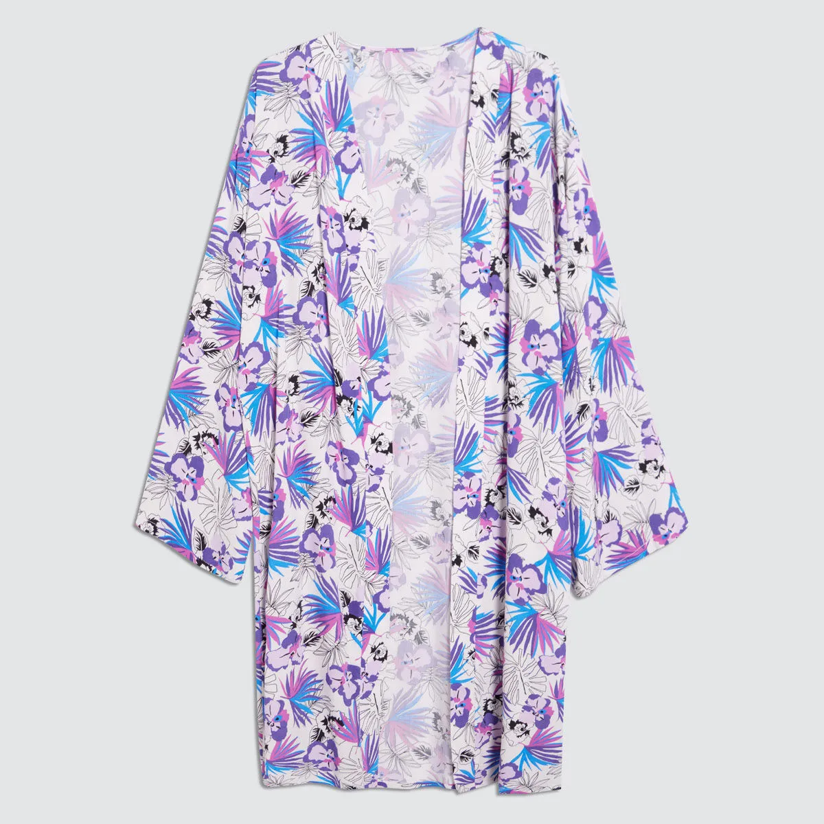 Kimono Abierto Estampado Floral