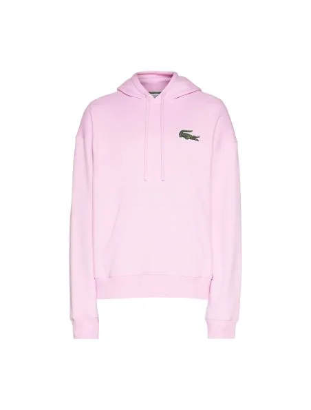 LACOSTE Sudadera Loose Fit Hoody Pink