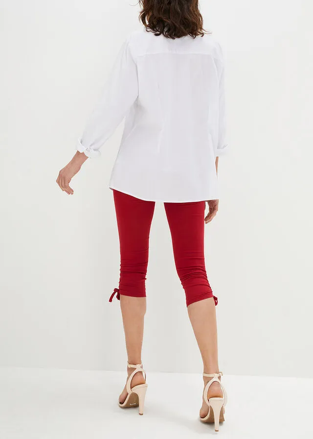 Leggings capri Rojo oscuro