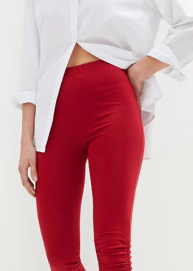 Leggings capri Rojo oscuro