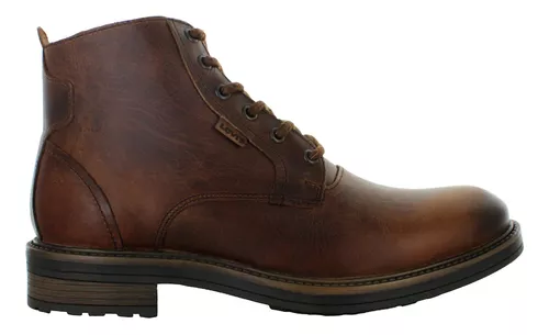 Levis Bota Casual Vestir Elegante Piel Cafe Hombre 85204