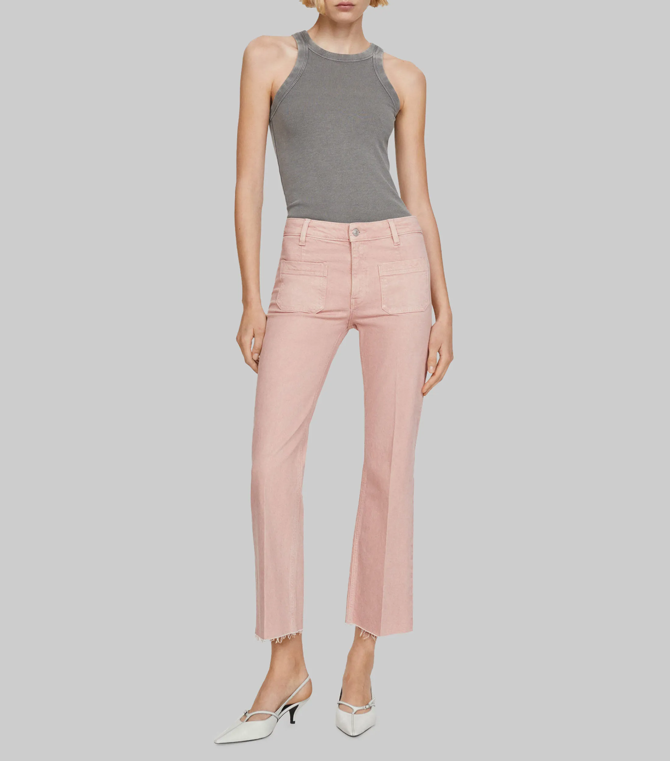 Mango Jeans flared crop Mujer