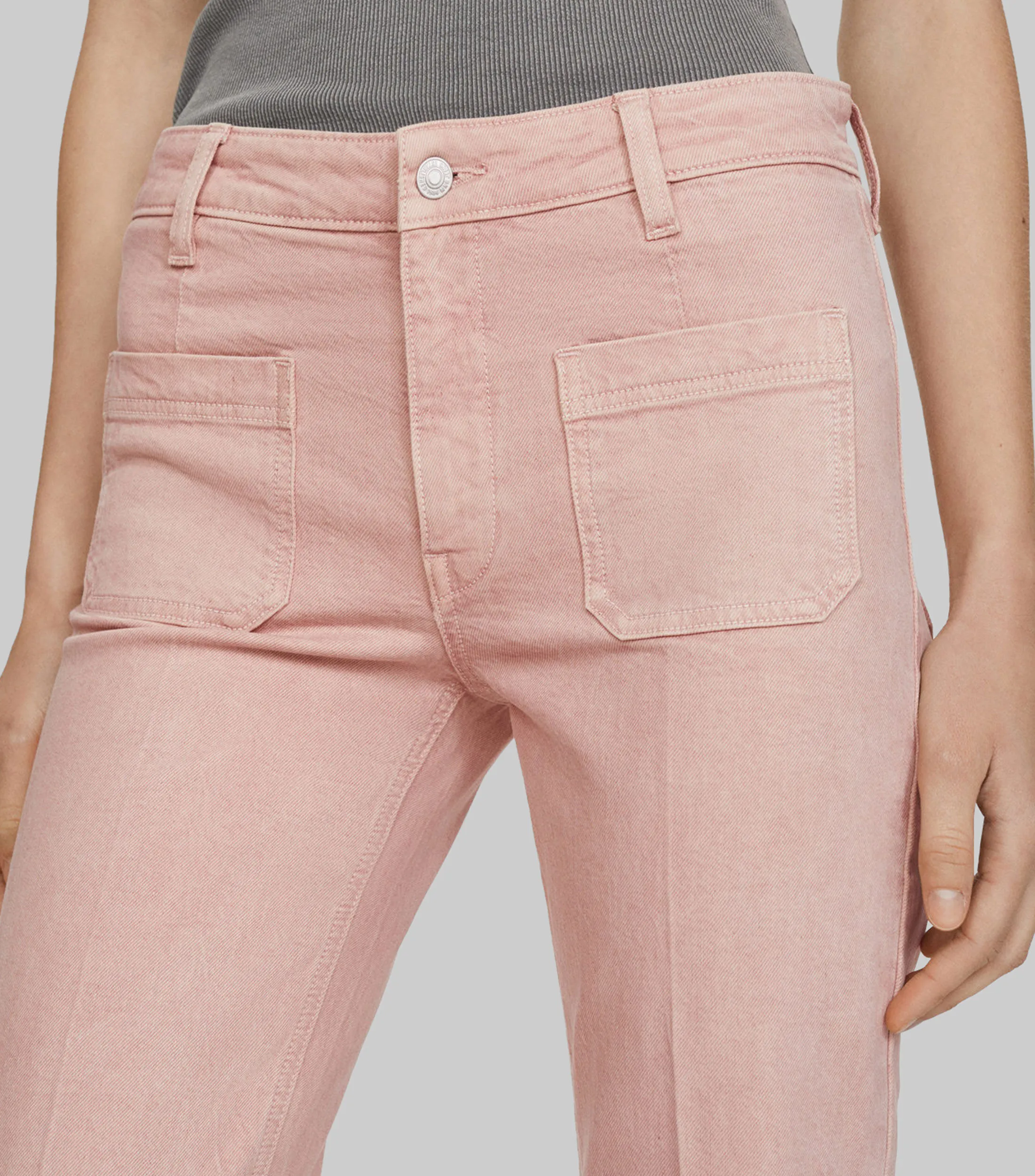 Mango Jeans flared crop Mujer