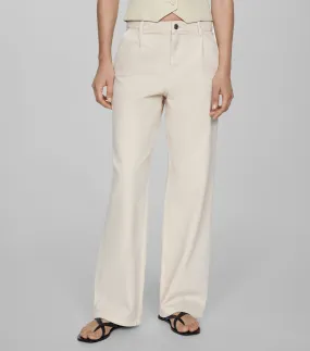 Mango Jeans recto con pinzas Mujer