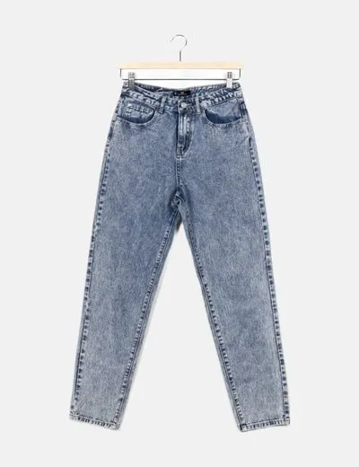 Missguided Jeans mom fit efecto deslavado